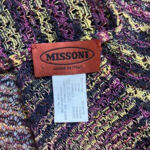 Missoni Knitted Cotton and Rayon Large Scarf